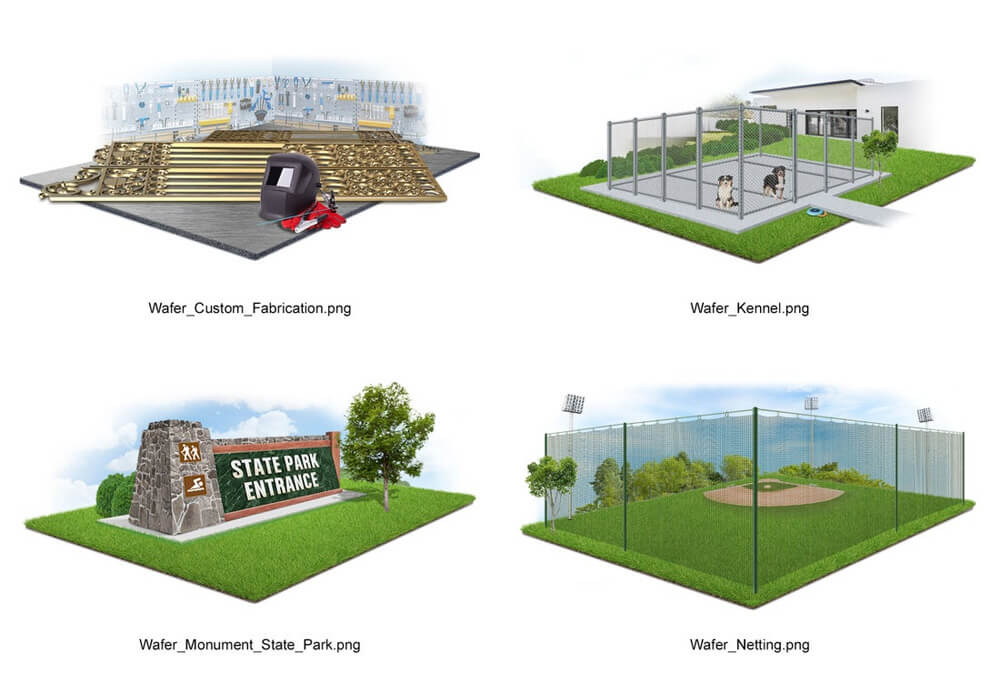 DotCom Global Media Fence Graphic Example